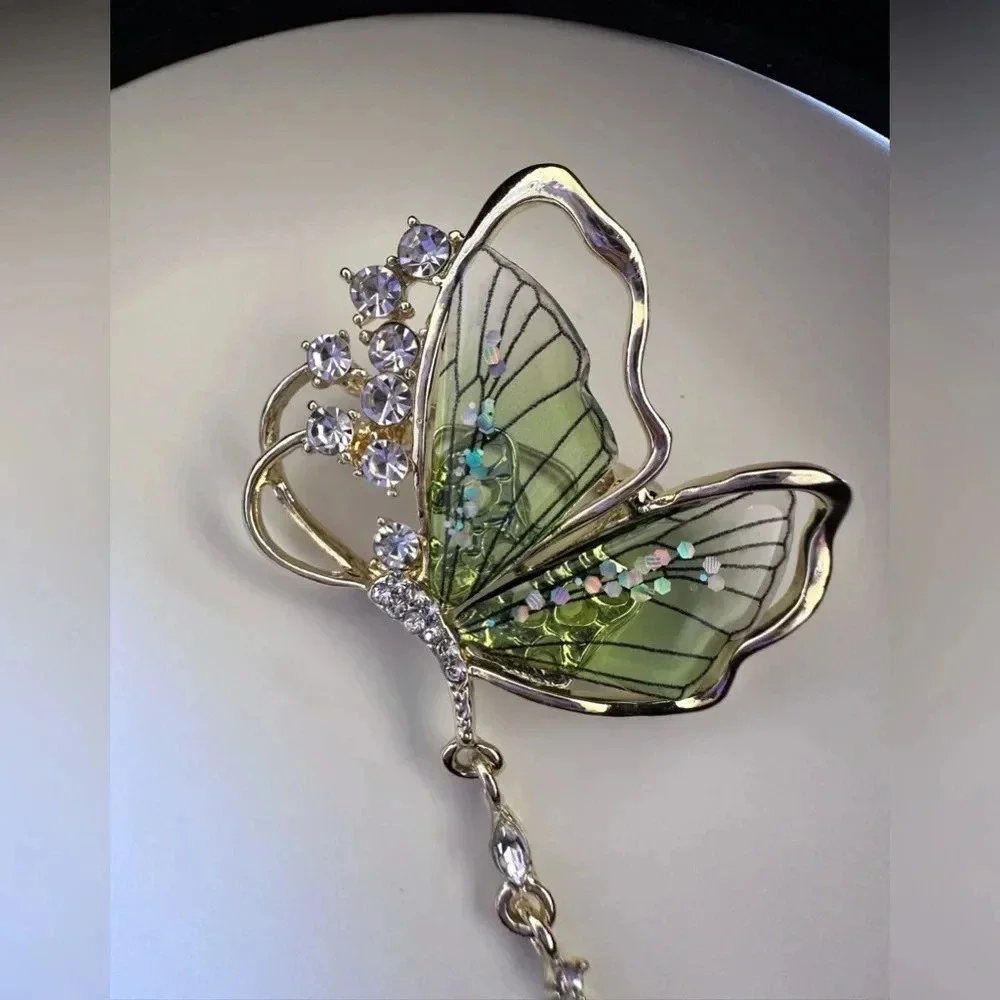Luxury Gradient Butterfly Brooch
